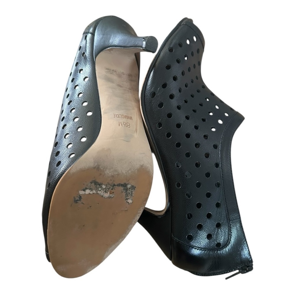VANELi Woman’s Leather Peep-toe Perforated Elegant  Stiletto Heels Size 8.5 - Picture 8 of 9